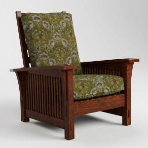 Spindle Morris Chair with Loose Cushion