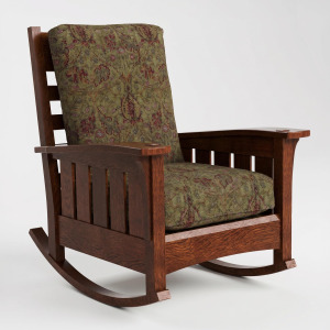 Bow Arm Rocker with Loose Cushion