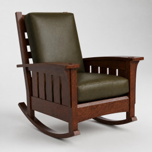 Bow Arm Rocker with Loose Cushion
