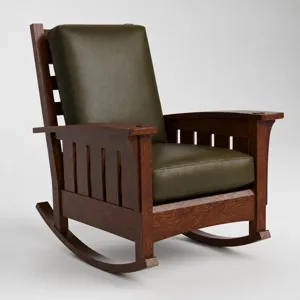 Bow Arm Rocker with Loose Cushion