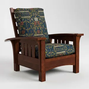 Bow Arm Morris Chair with Loose Cushion