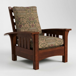 Bow Arm Morris Chair with Loose Cushion