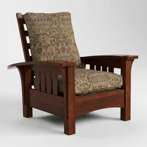 Bow Arm Morris Chair with Loose Cushion