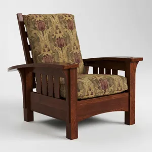 Bow Arm Morris Chair with Loose Cushion
