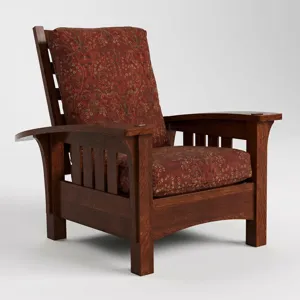 Bow Arm Morris Chair with Loose Cushion