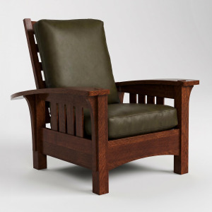 Bow Arm Morris Chair with Loose Cushion