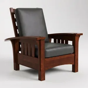 Bow Arm Morris Chair with Loose Cushion