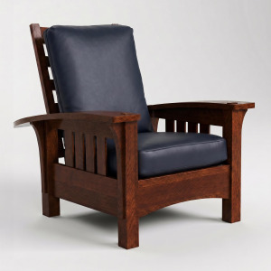 Bow Arm Morris Chair with Loose Cushion