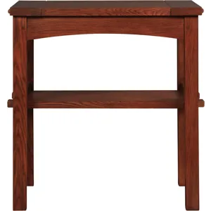 Mission Butterfly Top End Table Oak