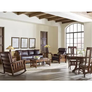 Mission End Table Oak