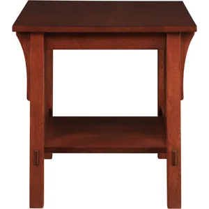 Mission End Table Oak