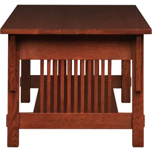 Mission Three-Drawer Cocktail Table Oak