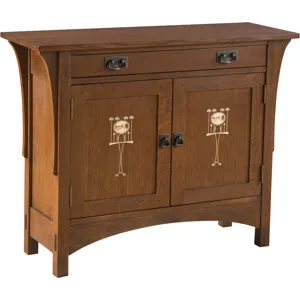 Harvey Ellis Door Console Oak