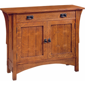 Mission Two Door Console Oak