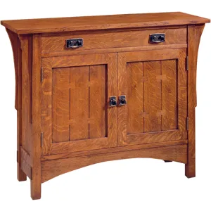 Mission Two Door Console Oak