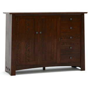 Highlands Low Armoire Oak