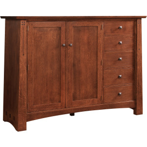 Highlands Low Armoire Oak