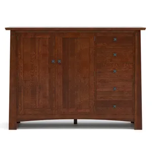Highlands Low Armoire Oak