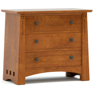 Highlands Three-Drawer Nightstand