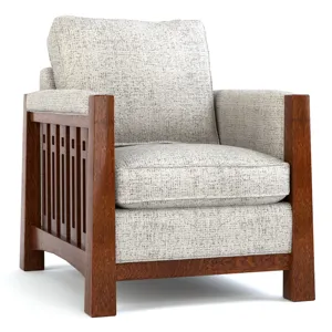 Highlands High Back Chair Oak