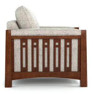 Highlands High Back Chair Oak