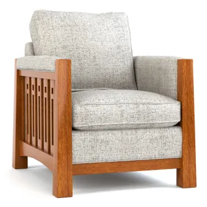 Highlands High Back Chair Oak