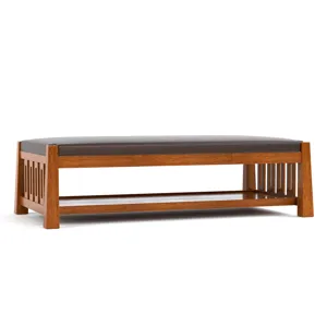 Highlands Cocktail Ottoman Oak