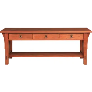 Mission Three-Drawer Cocktail Table Cherry