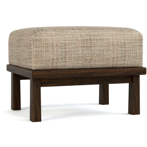 Hudson Valley Wood-Frame Ottoman