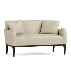 Hudson Valley 55-Inch Settee Walnut