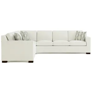Stickley Fine Upholstery Keene Sectional Maple/Dark Maple