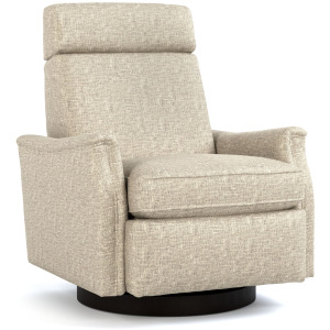 Stickley Fine Upholstery Laurel Saddle-Arm Swivel Recliner