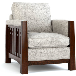 Highlands High Back Chair Oak