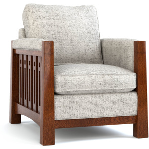 Highlands High Back Chair Oak