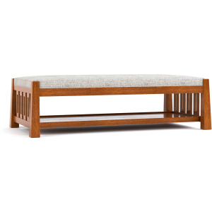 Highlands Cocktail Ottoman Oak