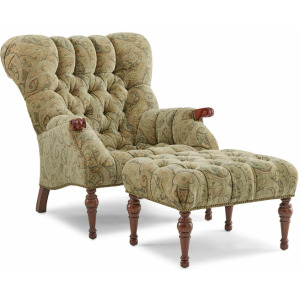 Stickley Fine Upholstery Leopold's Chair & Ottoman Set