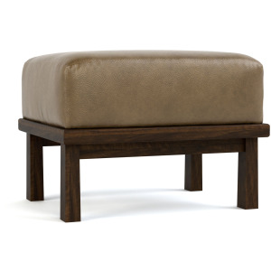 Hudson Valley Wood-Frame Ottoman