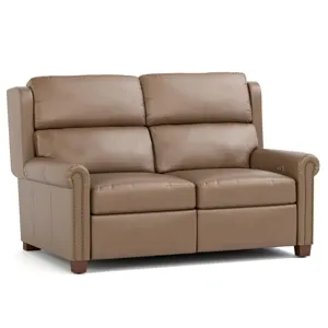 Woodlands Small Roll Arm Motion Loveseat With Nails