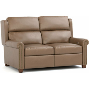 Woodlands Small Roll Arm Motion Loveseat With Nails