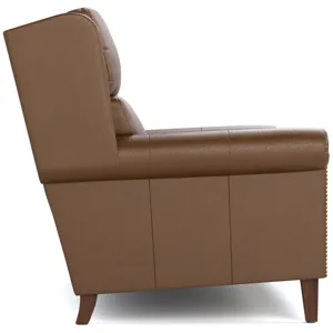 Woodlands Small Roll Arm Loveseat With Nails