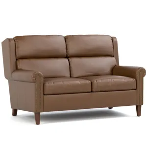 Woodlands Small Roll Arm Loveseat With Nails
