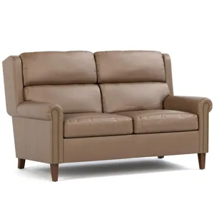 Woodlands Small Roll Arm Loveseat With Nails
