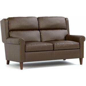 Woodlands Small Roll Arm Loveseat With Nails