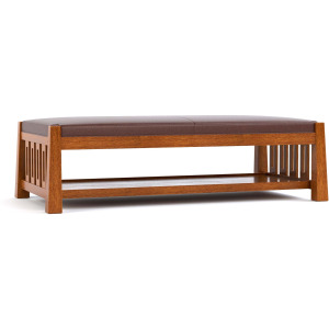 Highlands Cocktail Ottoman Oak