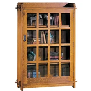 Single Bookcase with Glass Door