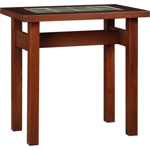 Mission Tile Top Side Table Cherry