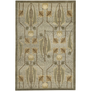 Stickley Designer Rugs Rennie Tulip Rug Sage 4' X 6'