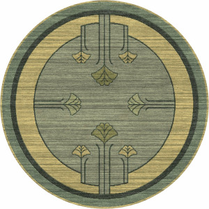 STICKLEY Art Ginkgo Rug 6' X 6'
