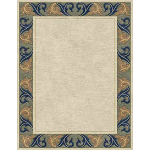 Stickley Designer Rugs Voysey Border Rug 8' X 10'