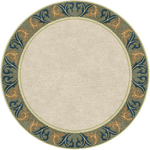 Stickley Designer Rugs Voysey Border Rug 8' X 8' Round
